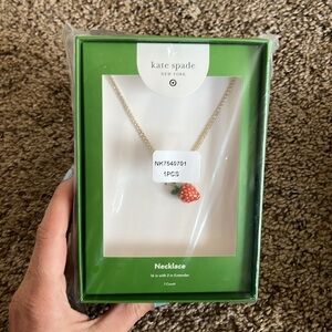 Kate Spade x Target strawberry necklace